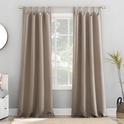 Sun Zero Easton Energy Saving Blackout Tab Top Curtain Panel, 40