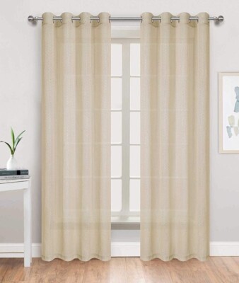 2 Panels Blackout Curtains for Bedroom Room Darkening Grommet Drapes Soild Color-image