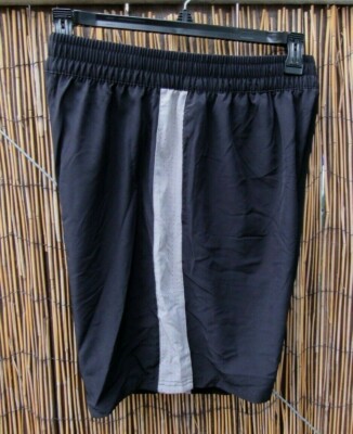  Mens Dip Black / Mesh Sides Athletic Sports Basketball Shorts 2 Side Pockets. L-image