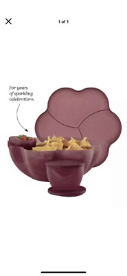 TUPPERWARE HOLIDAY Chip’N Dip/Salad/Punch bowl/6 Piece Set Sparkling Merlot NEW!-image