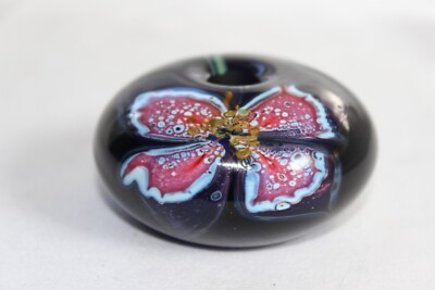 Glasshouse Studio Seattle Eric Brakken Cobalt Art paper weight Glass Oil Lamp-image