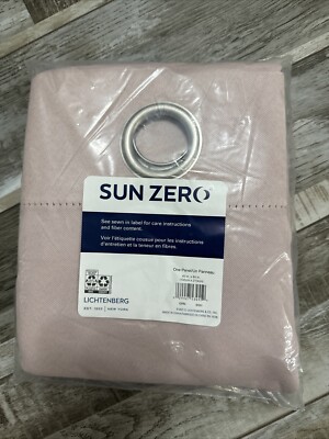 Sun Zero Lichtenberg Blackout Grommet Single Curtain Panel 40” x 84