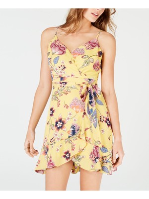 CITY STUDIO Womens Spaghetti Strap Mini Party Fit + Flare Dress-image