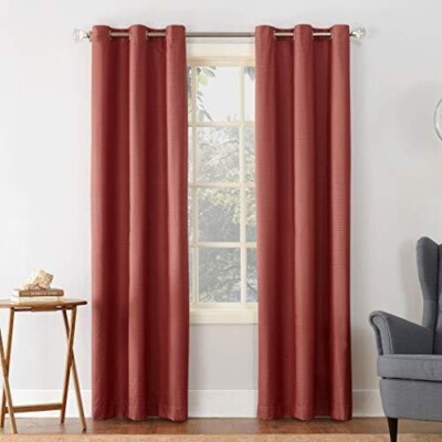 Copper Red Thermal Insulated Sun Zero Darkening Grommet Curtain Panel 40