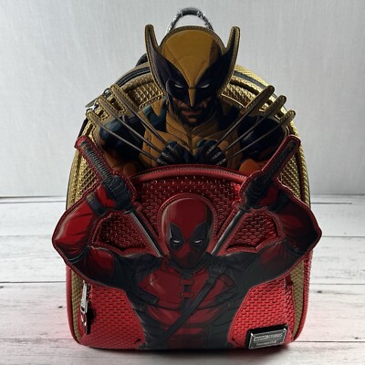 Loungefly Marvel Deadpool and Wolverine Mini Backpack New-image