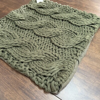 POTTERY BARN COLOSSAL CHUNKY HANDKNIT PILLOW COVER 24