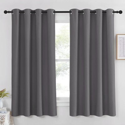 Blackout Window Curtain for Bedroom - (Grey Color) Home Decoration Thermal In...-image