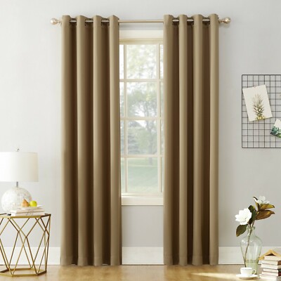 Sun Zero Nolan Blackout Grommet Curtain Panel, 54