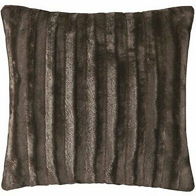 Madison Park MP30-2999 Duke Faux Fur Square Pillow; Chocolate – 20 x 20 In.-image