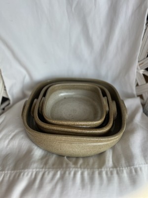 Vintage Devica Geez de Viana Portuguese Studio Art Pottery Set Of 3-image