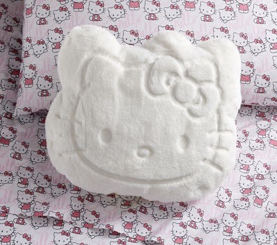 Pottery Barn Hello Kitty® Magical Faux Fur Shaped Pillow-image