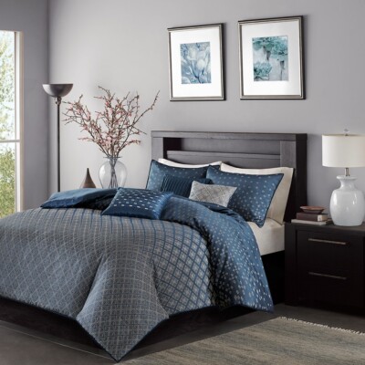 Madison Park Biloxi 6 Piece Duvet Cover Set-image