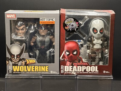 Beast Kingdom EAA-065SP Deadpool & EAA-080 X-Force Wolverine Egg Attack Action-image