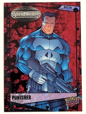 2015 MARVEL VIBRANIUM - PUNISHER - MOLTEN #D 19/299 UPPER DECK MCU -image