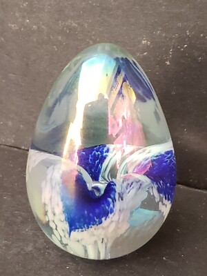 Mount Saint Helen STUDIO GLASS PAPERWEIGHT  2 1/2