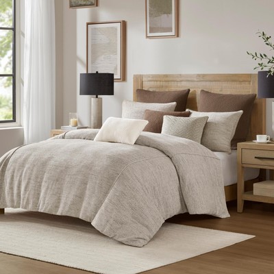 Queen Comforter Set Chenille Jacquard, Cotton Reverse, Queen Oversized Comfor...-image