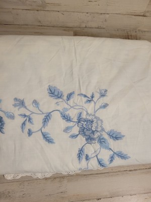 Pottery Barn LoveShack Fancy Blue Rose Duvet  King / Cal King Opened Package -image