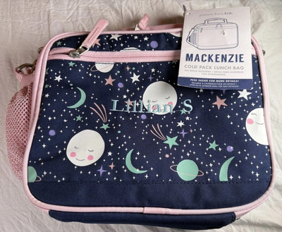 Pottery Barn Kids Mackenzie Glow Moons Box Cold Pack Embroidered Lillian S NWT-image