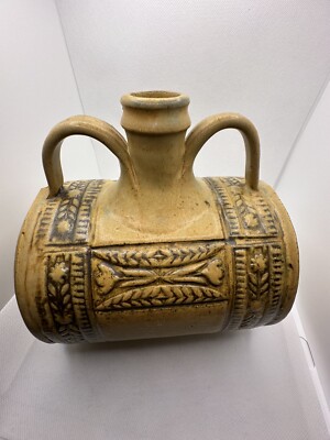 Vintage Thomas Shafer Round Shaped Stoneware Studio Art Vase 3-761-image