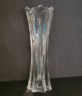 Vintage Rare Gorham German Crystal Tulip Top Star of David Base 9