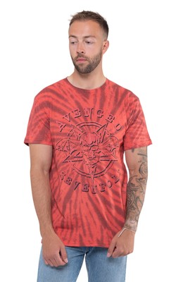 Avenged Sevenfold T Shirt Pent Up Band Logo new Official Unisex Red Dip Dye Size-image