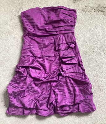 City Studio Purple Strapless Mini Bodycon Dress Women Size 7-image