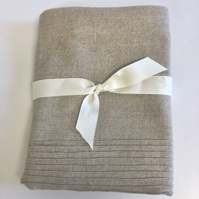 Mark & Graham/Pottery Barn Natural Chambray Pleated KING Pillow Sham ~ NWOT-image