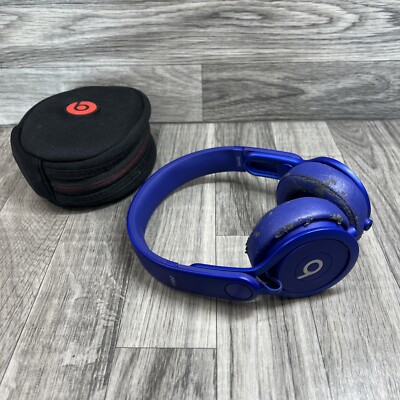 Beats by Dr. Dre MIXR Wired DJ Headphones - Blue (Working) NEED NEW FOAM PADS-image