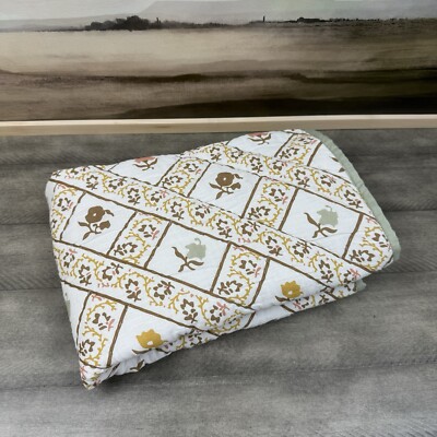 Pottery Barn Julia Berolzheimer Trellis Handcrafted Reversible Euro Sham Read OB-image