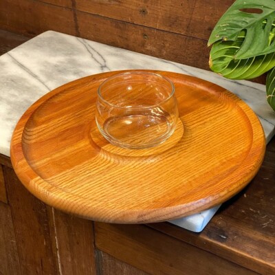 Vintage Wood Tray Missouri Vermillion Chip & Dip, American Red Oak #688, USA-image