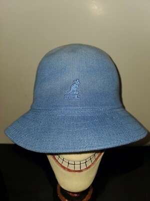 Kangol Dip Dye Casual Large Hip Hop Old School New With Tags White Blue Rap-image