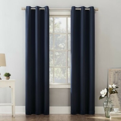 Sun Zero Riley Kids Bedroom Blackout Grommet 2 Curtain Panels  40