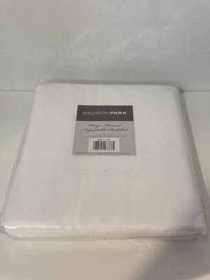 Madison Park Wrap Around Adjustable Bedskirt White 26in Drop One Size Fit All-image