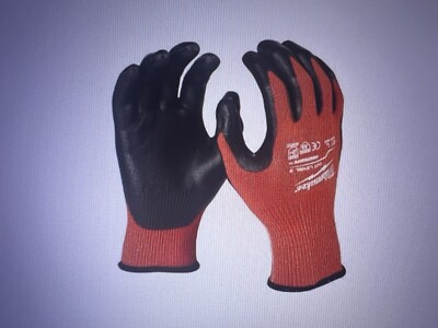 Milwaukee 48-22-8932 Cut Level 3 Dipped Work Gloves - (LOT OF 3)-image