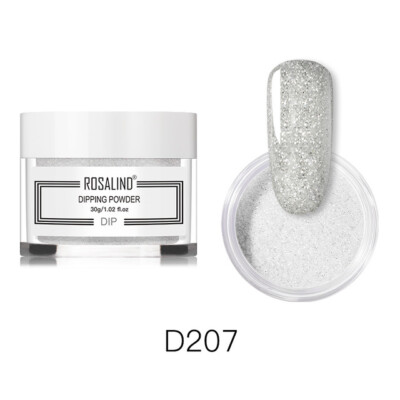 Rosalind Nails Dipping Powder - Gradient Effect - Large 30g Jar- *SILVER GLITTER-image
