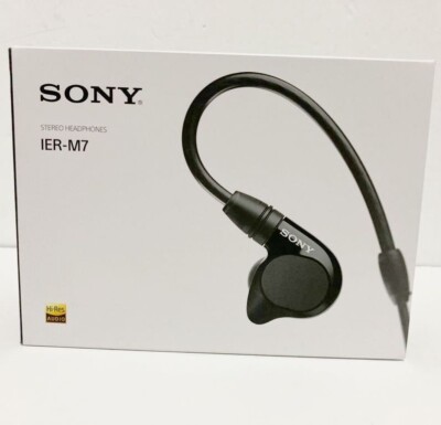 SONY IER-M7 Hi-Res In-Ear Monitor Headphones IEM Black Used w/Box-image