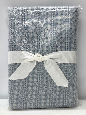 BRAND NEW Pottery Barn Honeycomb Cotton EURO Sham~Light Chambray-image
