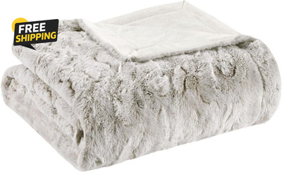 Ultra-Soft Poly Fur Blanket - Reversible Plush, All Season & Lightweight King Si-image