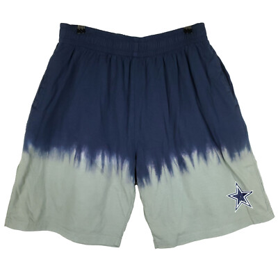 Dallas Cowboys Mitchell & Ness NFL L Large Shorts Navy Gray Dip Dyed Cotton NWT-image