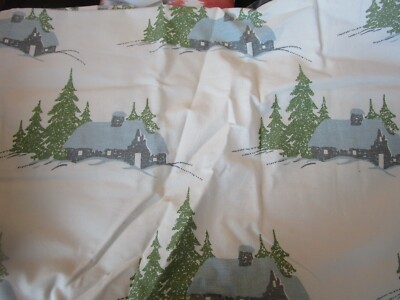 2  Pottery Barn Lodge Skiing Ski winter Christmas King shams New refolded-image