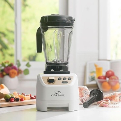 New Princess House Vida Sana 1500W Blender, 4 Modes, White, Easy Clean, Large-image