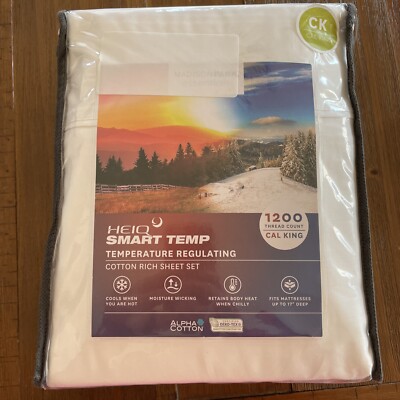 New California King Sheet Set White-image