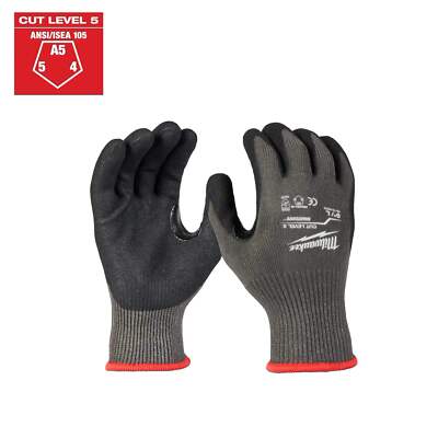 Milwaukee 48-22-8952B 12PK Cut Level 5 Nitrile Dipped Gloves - L-image