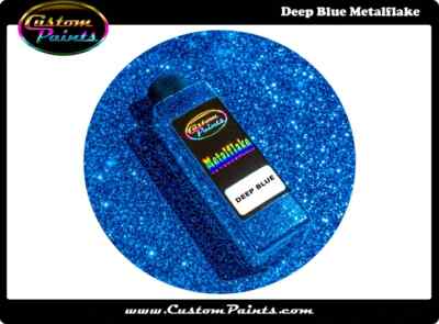 DEEP BLUE Metal Flake 1lb Large - .015 Hex, Custom, HOK, Automotive plasti dip-image