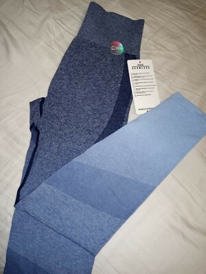 Vs pink ultimate high waist seamless tight new large marbled navy ombre dip-image