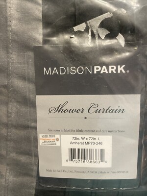 Madison Park Shower Curtain 72in X 72in New Amherst MP80-246 🇨🇳 -image
