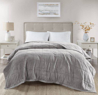 Madison Park Cozy Blanket HeiQ Smart Temp. Full/Queen Gray-image