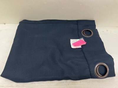 Sun Zero- Kenneth Energy Saving Blackout Grommet Curtain Panel 84x54 navy Blue-image
