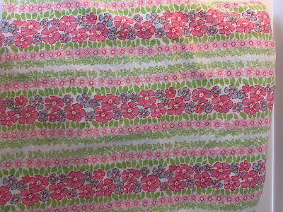 POTTERY BARN KIDS pink floral TROPICAL HIBISCUS cotton duvet TWIN-image