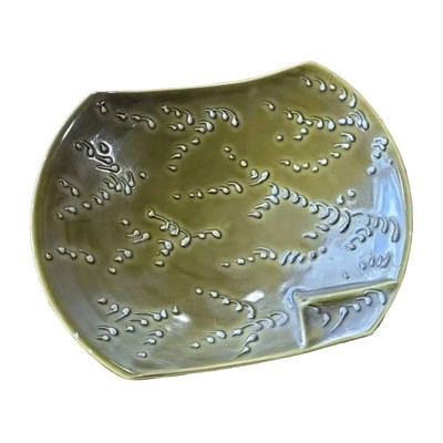 Vtg Raymor Alviro Bagni Italy Studio Art Pottery Mcm Ashtray Signed R.950/0 Note-image